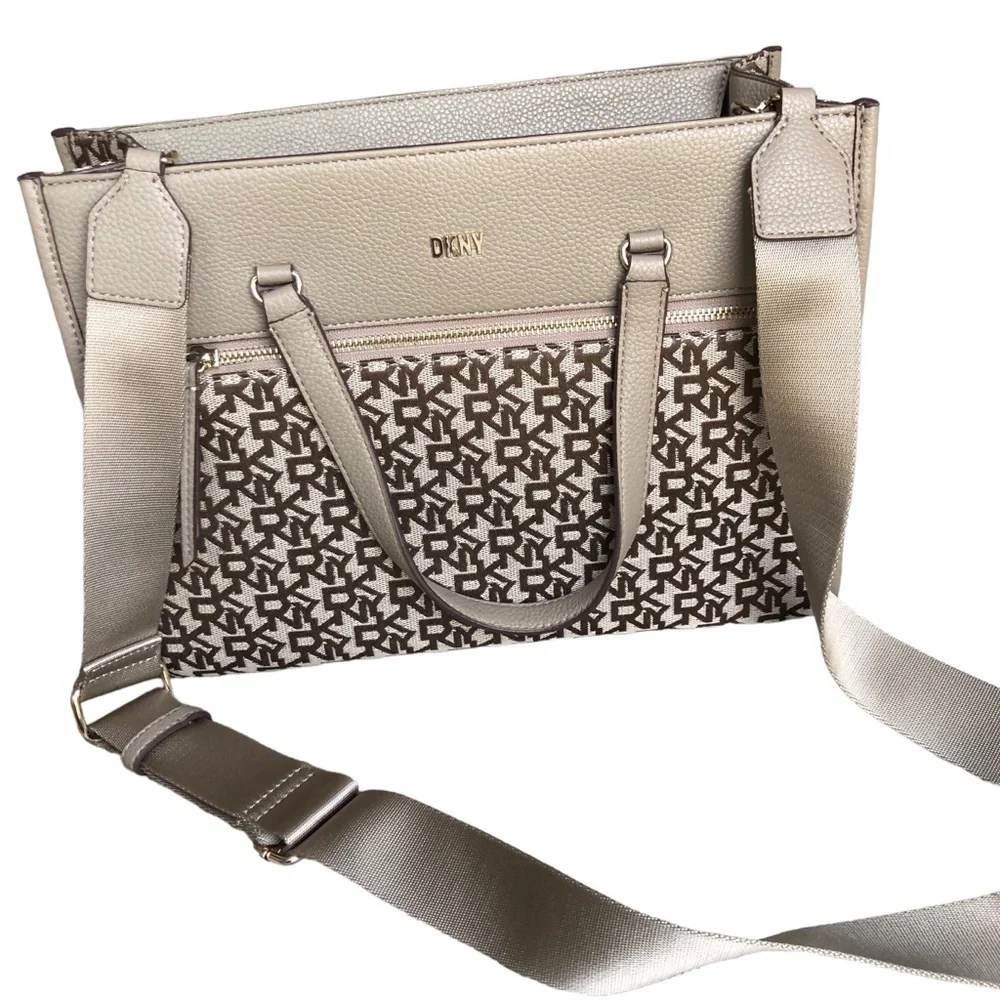 DKNY Zorie MD Jacquard LOGO Tote NWT
